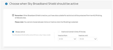 Sky Broadband Shield Parental Controls .